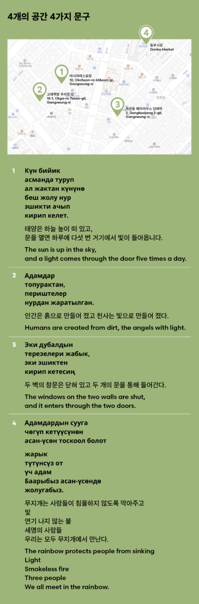 체험의 공간 지도